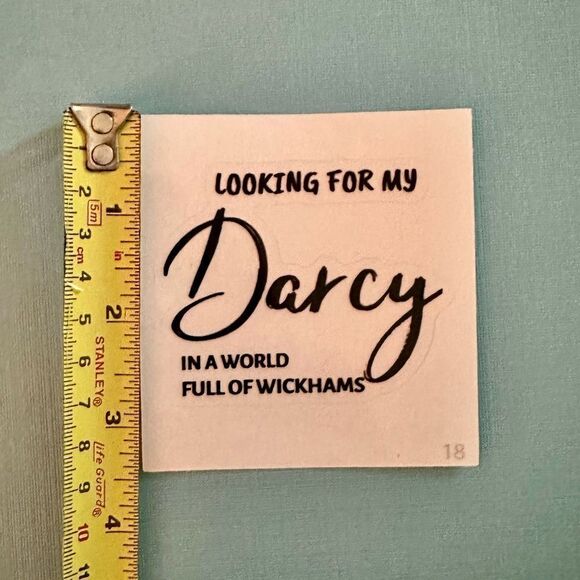 Jane Austen Pride and Prejudice Darcy Sticker - Picture 4 of 4